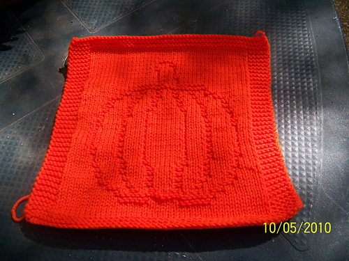 Pumpkin Dishcloth