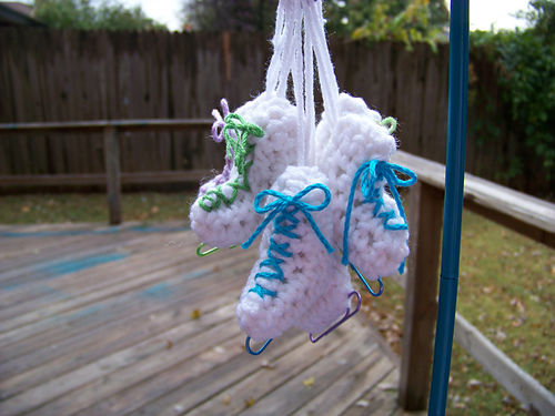 Cotton Gin Ice Skate Ornaments