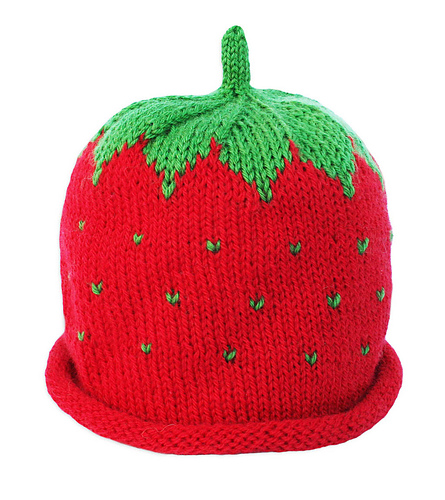 strawberry westernニット帽Knit Beret Beanie strawberry knit beanie