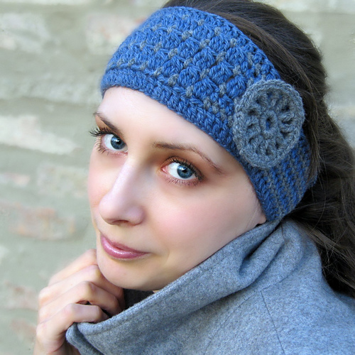 Tahira Headband with Wagon Wheel Flower