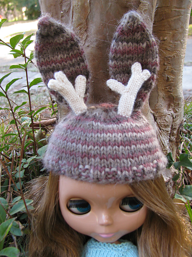 Jackalope Hat for Blythe