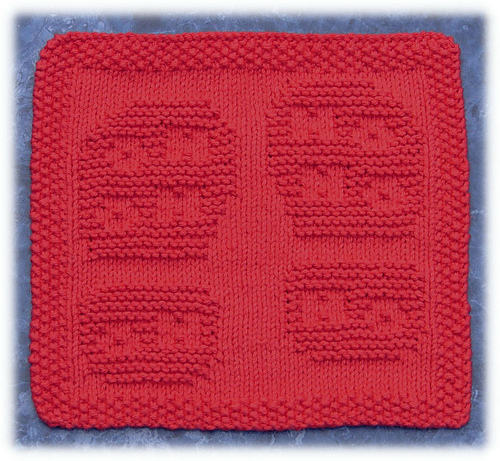 Santa Tracks Dishcloth