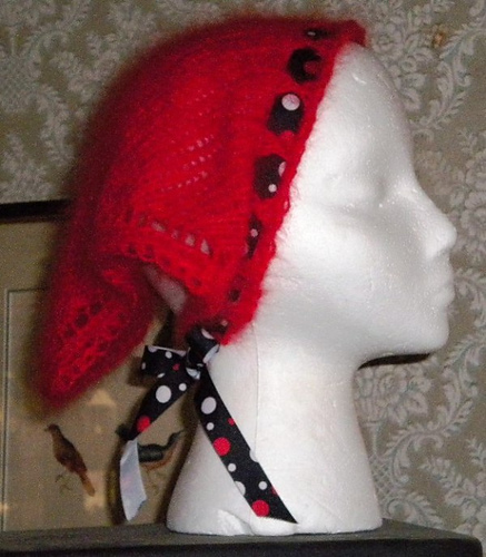 Fichu Rouge à Fossettes scarf photo 7