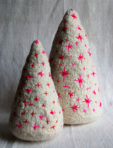 Felted Christmas Trees
