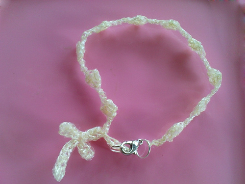 Crocheted Rosary Bracelet