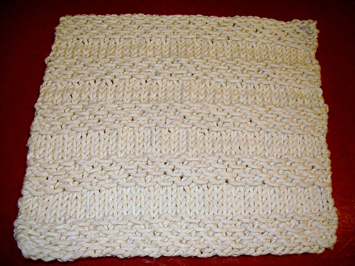 Textured Stripes Dishcloth