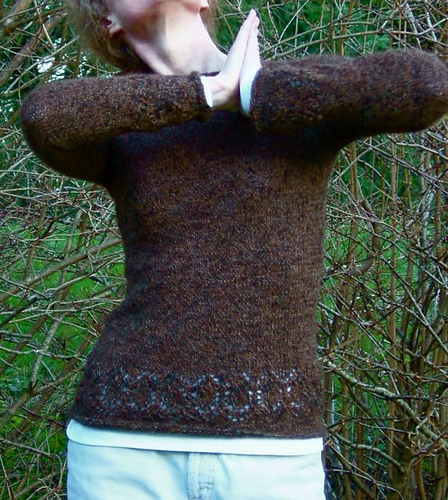 22, 4 Ladies' Sweater with Lace Band