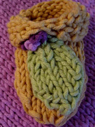 Flower Baby Booties