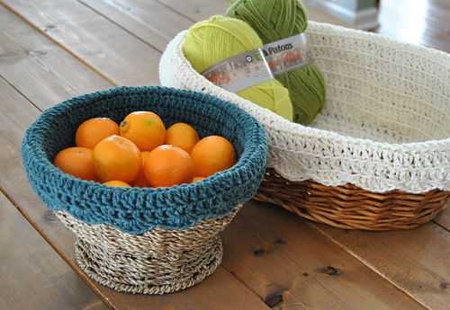Crochet Basket Liner photo 4