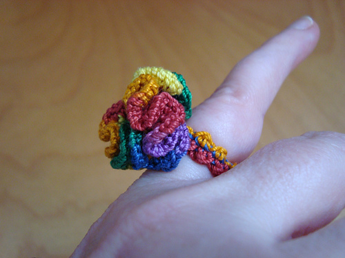 Victorian Button Ring