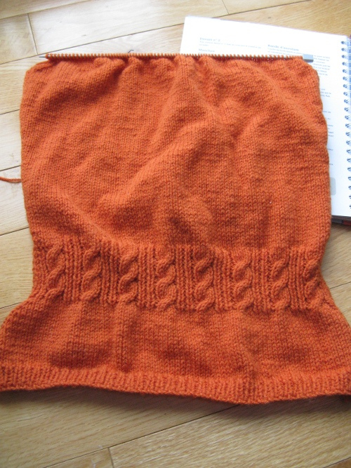 Gilet à torsades