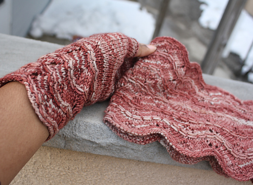 Pemberley Cowl and Mitts