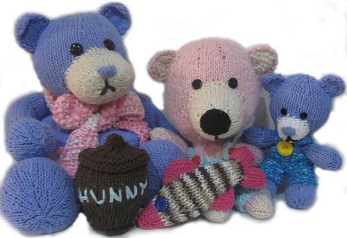 Bear Tea Cozy, Big & Mini Knitkinz