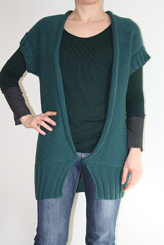# 17 Quergestrickte Jacke