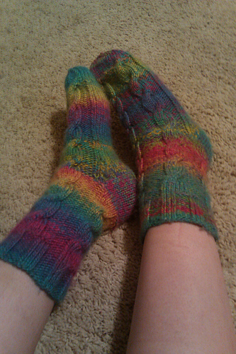 Traditionally Cable Socks