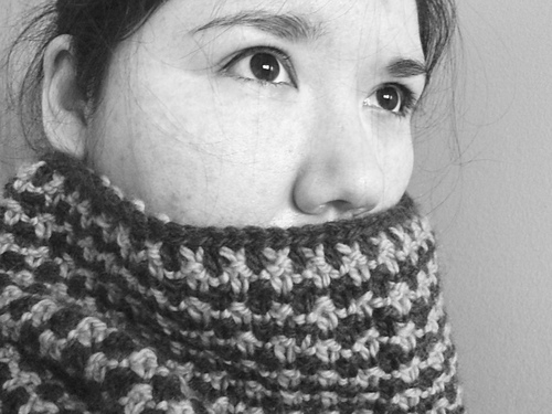 Houndstooth Check Cowl