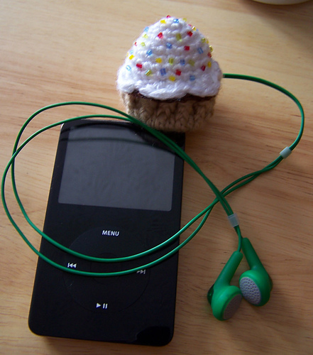 Ear Bud Cupcake