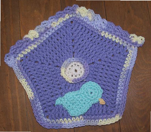Birdhouse Dishcloth