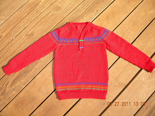 Child's V-Neck FairIsle Cardigan