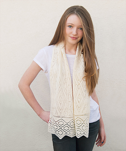 Dancing Diamonds Lace Scarf