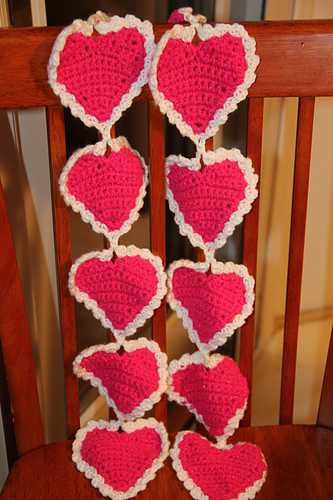 Valentine's Heart Scarf