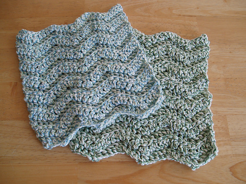 Triple Ripple Dishcloth