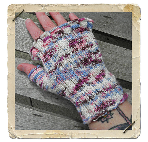 Cherry Blossom Mitts