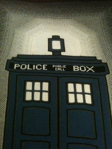 Doctor Who TARDIS Afghan photo 2