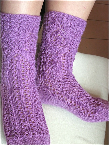 R0013 Damensocken mit Lochmuster photo 4