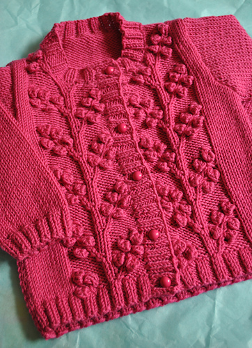 Cardigans with Bobble Vines