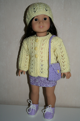 Lace jacket, hat and shoulder bag photo 1