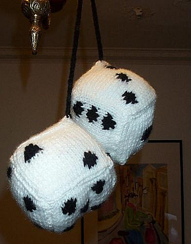Knitted Fluffy Dice photo 2