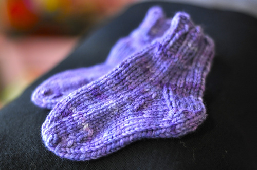 Magic Loop Baby Socks