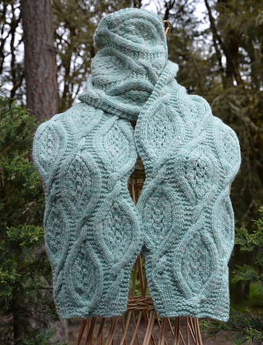 Water Diamonds Scarf and Cowl