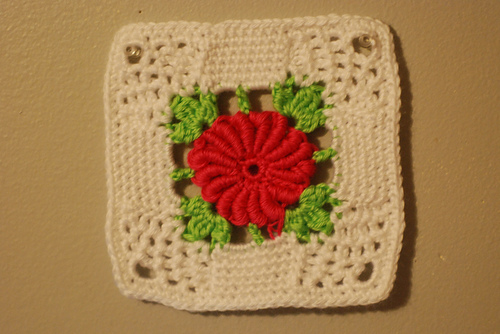 Rose Lattice Afghan