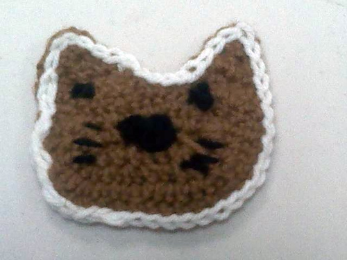 Pretty Kitty Crochet Applique