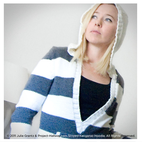 Striped Kangaroo Hoodie