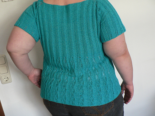 Bluse mit Laufmaschen