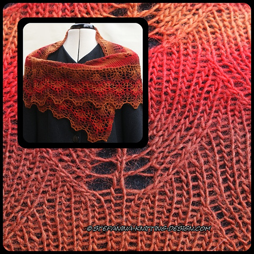 Soir d'automne shawlette