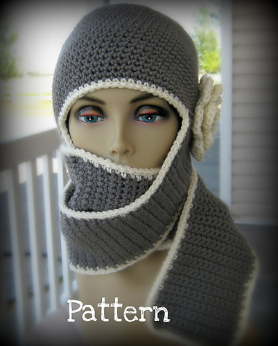 Grey Earflap / Scoodie