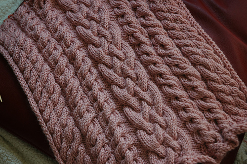 #6 Elegant Cabled Wrap