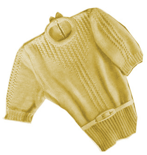 Pullover mit Durchbruchstreifen