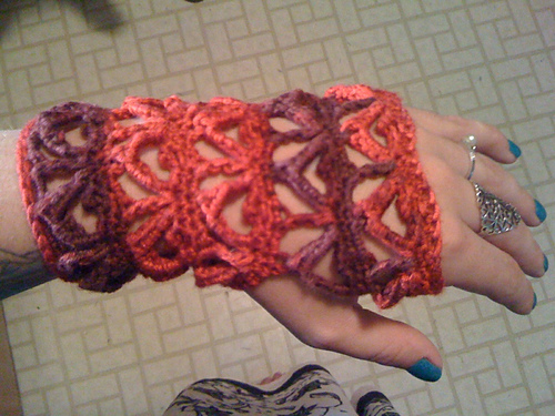 Queen of Hearts Wrist Warmers