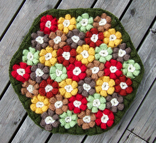 #4-5 Petite Rose Cushion プチローズの円座