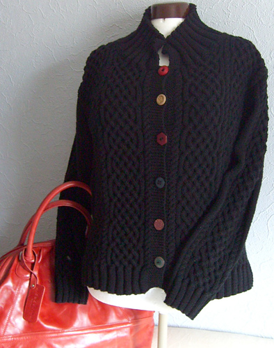 Interlaced Cables Cardigan