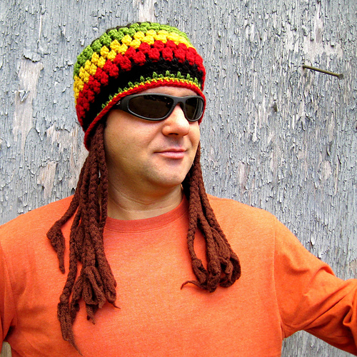 Ravelry Jamaican Hat with Fake Dreadlocks pattern by Viktoria Gogolak