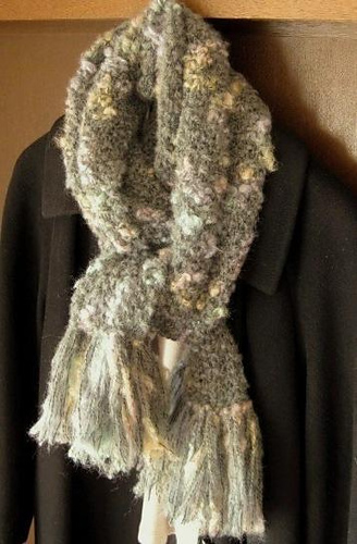 Ravelry: moss stitch muffler(かのこ編みマフラー) pattern by Kotomi