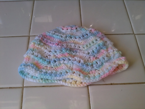 Lacy Baby Cap and Booties
