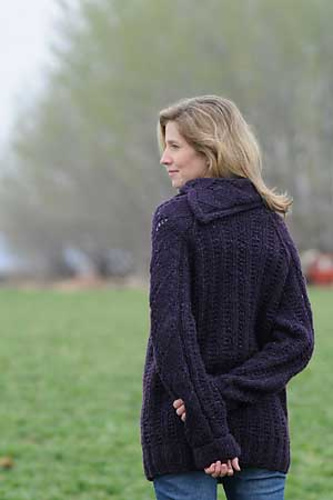 Almost-Cabled Pullover