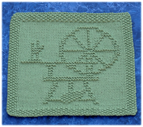Spinning Wheel Dishcloth